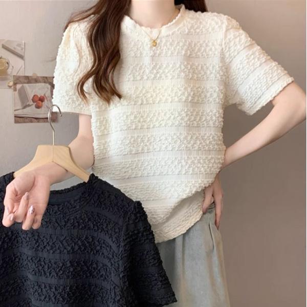 ALORA 設計感皺皺圓領上衣 