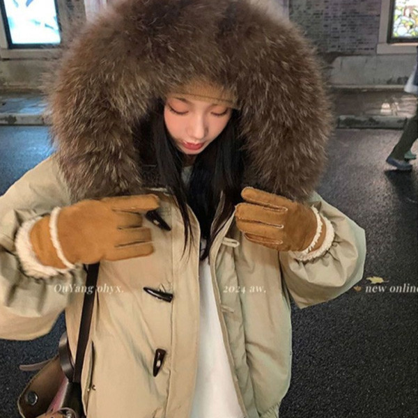 ALORA 炸款!!毛領派克外套 