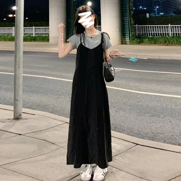 ALORA 氣質歐膩吊帶兩件式套裝 
