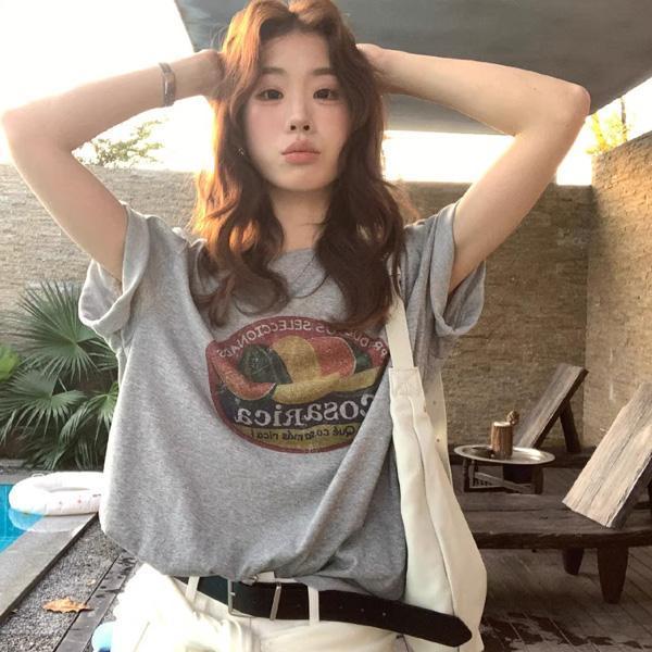 ALORA 好看西瓜印花短T 