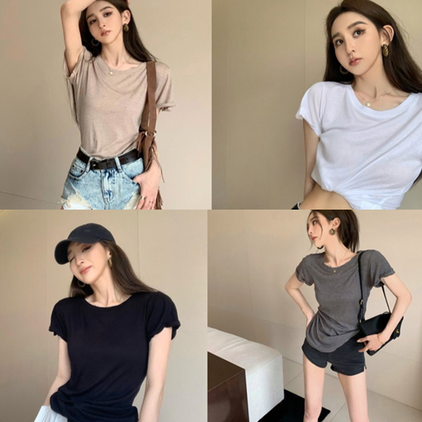ALORA 通勤必備微透休閒短T 