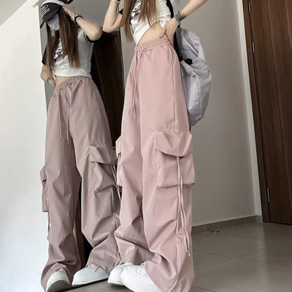 ALORA 兩側口袋工裝長褲 