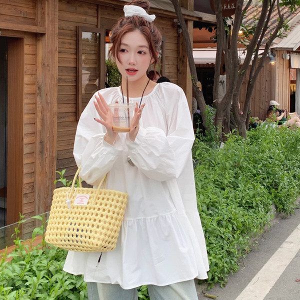 ALORA 甜娃圓領娃娃裝上衣裙 