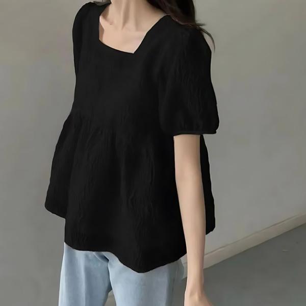 ALORA 皺皺感公主袖上衣 