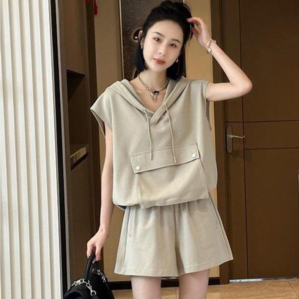 ALORA 胸前大口袋兩件式套裝 