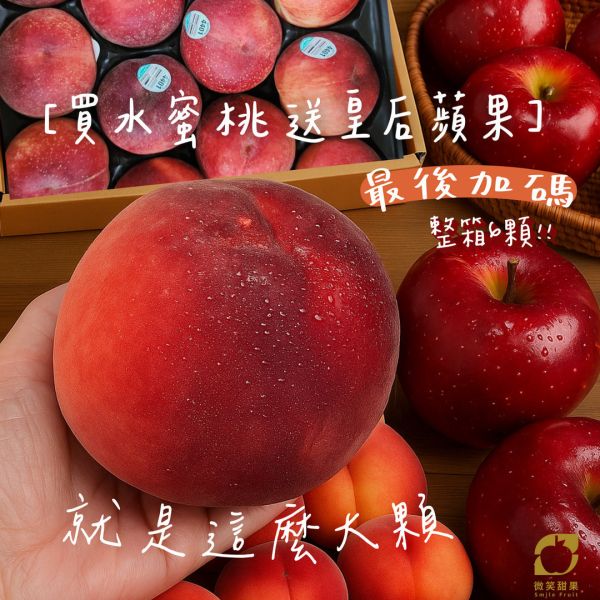 (9/22後寄出)美國 雪巨人水蜜桃-特價優惠 水蜜桃, 粉紅公主水蜜桃, 美國水蜜桃, 進口水果禮盒, 多汁甜桃, 高顏值水果, 夏季水果, 空運水蜜桃, 新鮮水果宅配, Smile水果
