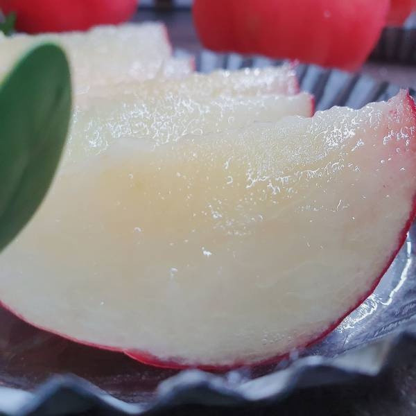 粉紅公主水蜜桃切片