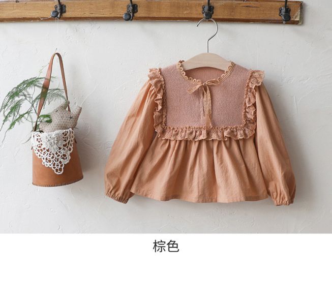 女童韓版浪漫 長袖上衣 