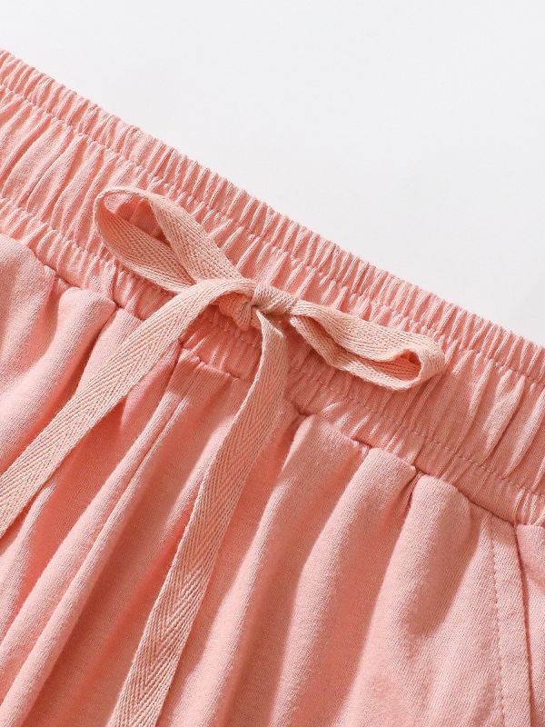 【現貨】女童長袖套裝 條紋小馬刺繡上衣+滑板長褲 