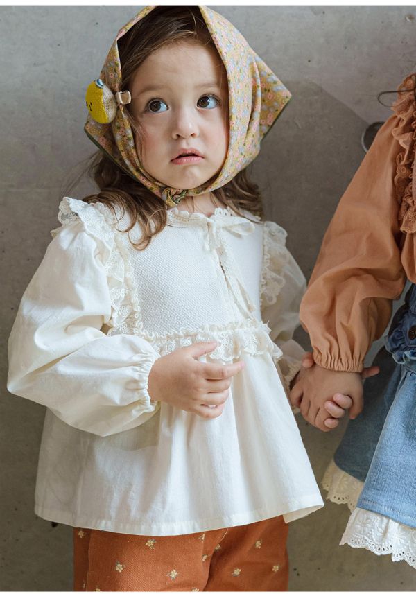 女童韓版浪漫 長袖上衣 