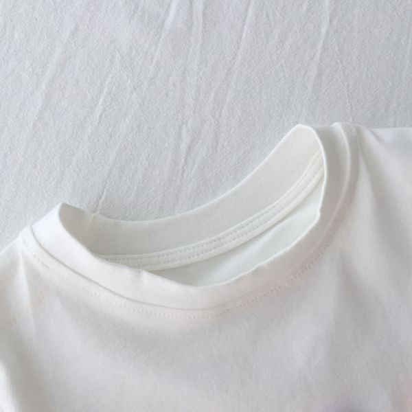 【現貨】女童繽紛花朵 小清新短袖上衣 