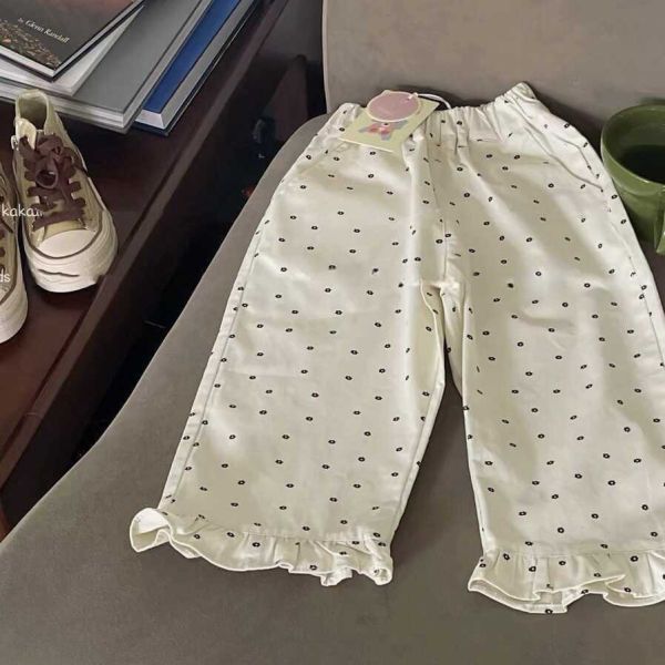 女童長袖套裝 熊熊長袖上衣+點點休閒長褲 