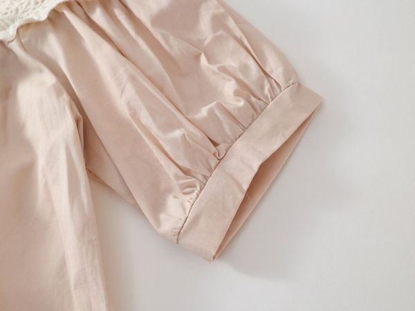 【現貨】女童碎花 泡泡袖 短袖洋裝 連身裙 