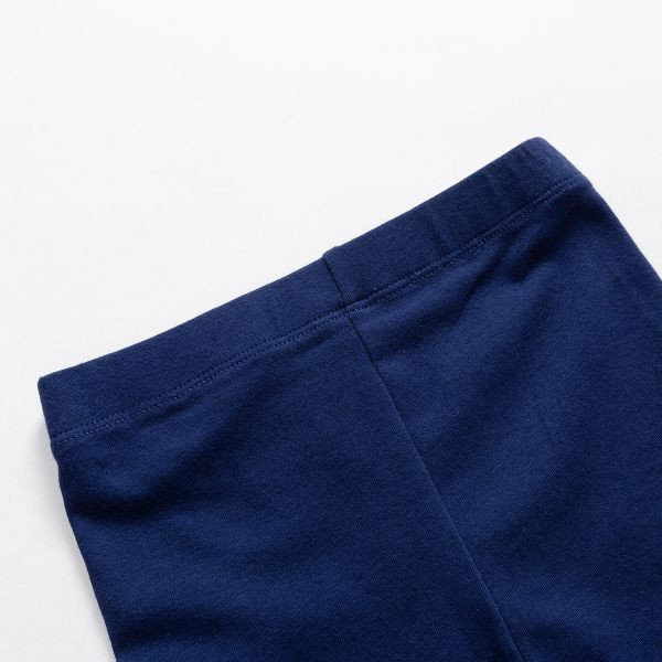 【現貨】女童可愛貓咪刺繡貼布 舒適內搭長褲 百搭彈性褲子 