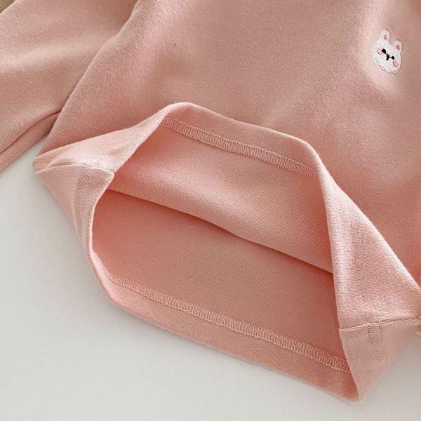 【現貨】女童刺繡長袖上衣 內搭上衣 