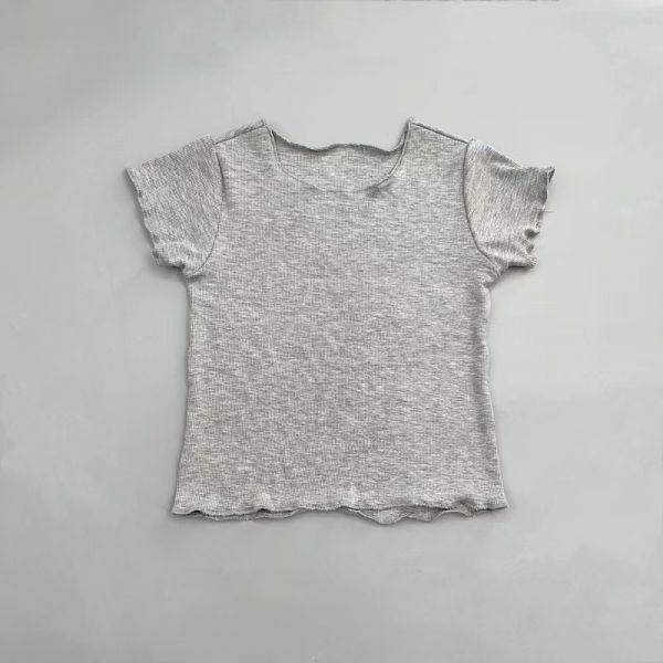 【現貨】女童夏季短袖套裝 短袖上衣+牛仔吊帶背心裙 