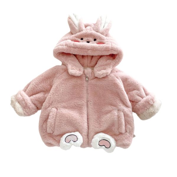 女童可愛兔子保暖 毛絨絨 可愛外套 
