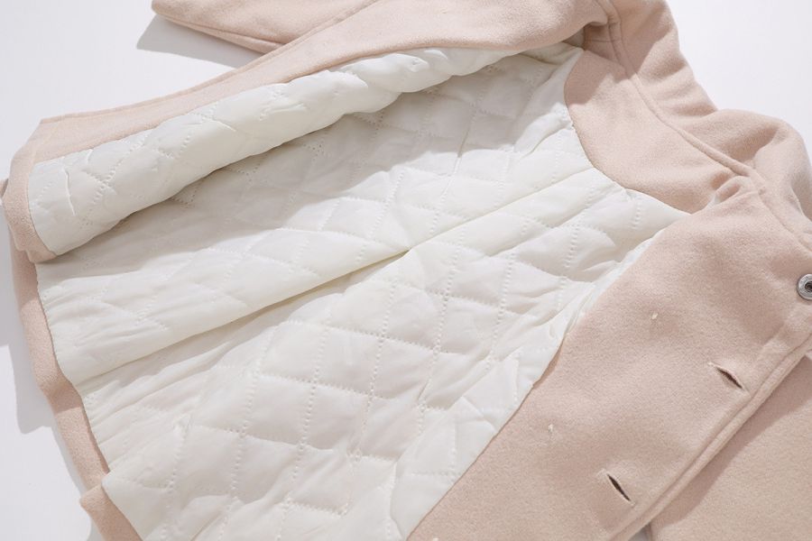 女童長版風衣外套 時尚夾克 毛呢外套 