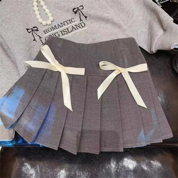 女童長袖套裝 長袖上衣+半身百褶裙 