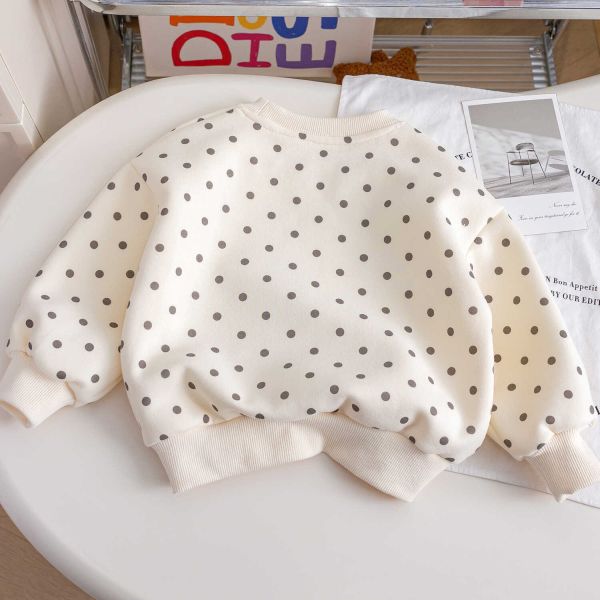 女童點點 長袖上衣 印花上衣