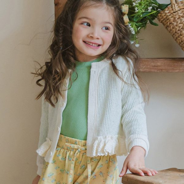 【現貨】女童蕾拼接 韓版外套 純色浪漫外套 