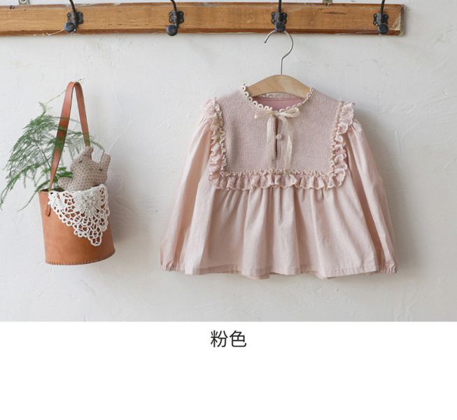 女童韓版浪漫 長袖上衣 