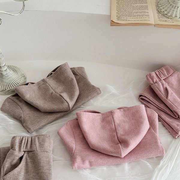 女童套裝 長袖連帽上衣+長褲