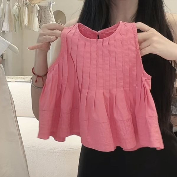【現貨】女童寬鬆時尚套裝 背心上衣+休閒短褲 
