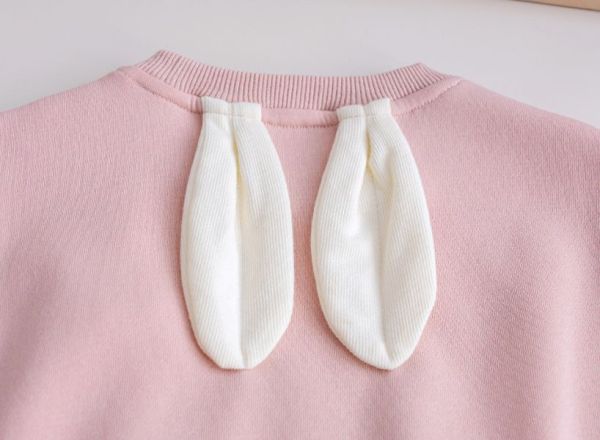 【現貨】女童可愛兔子立體耳朵長袖上衣 