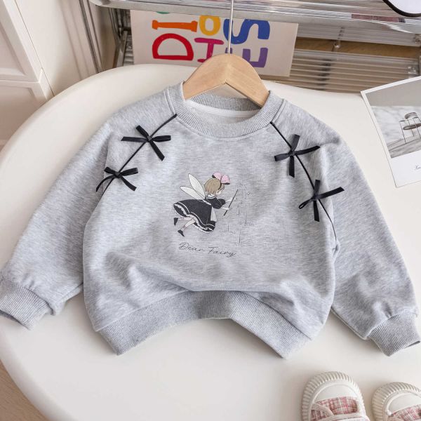 女童長袖套裝 長袖上衣+條紋長褲