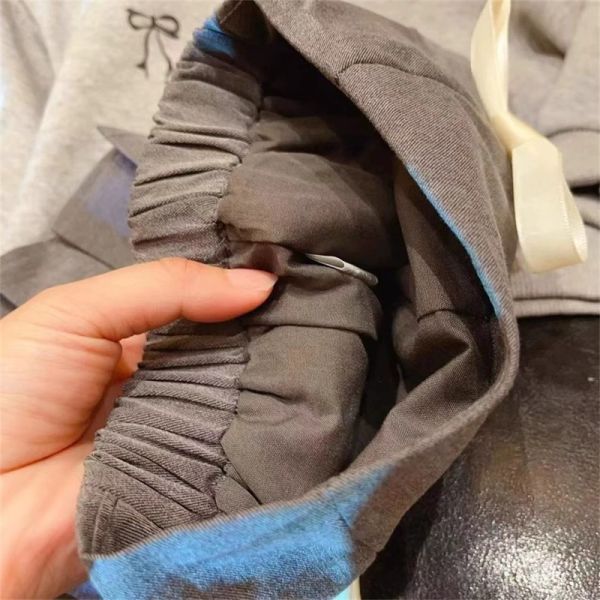 女童長袖套裝 長袖上衣+半身百褶裙 