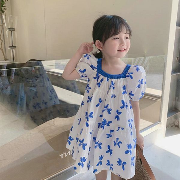 【現貨】女童碎花 短袖上衣 連身裙 洋裝 