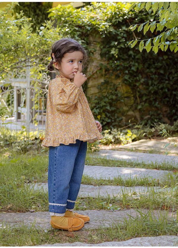 【現貨】女童蕾絲長褲 牛仔長褲 牛仔褲