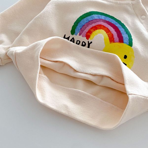 女童長袖套裝甜美撞色 長袖上衣+內搭褲 