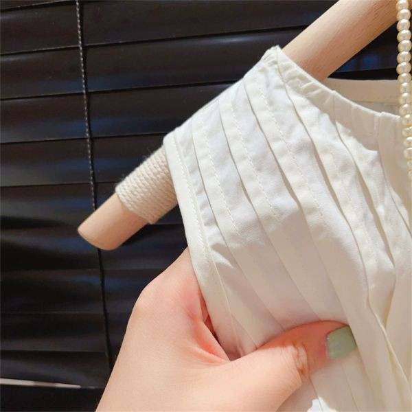 【現貨】女童時尚純色背心洋裝 連身裙 無袖裙子 