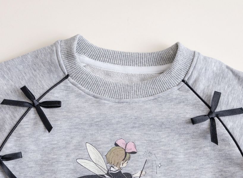 女童長袖套裝 長袖上衣+條紋長褲