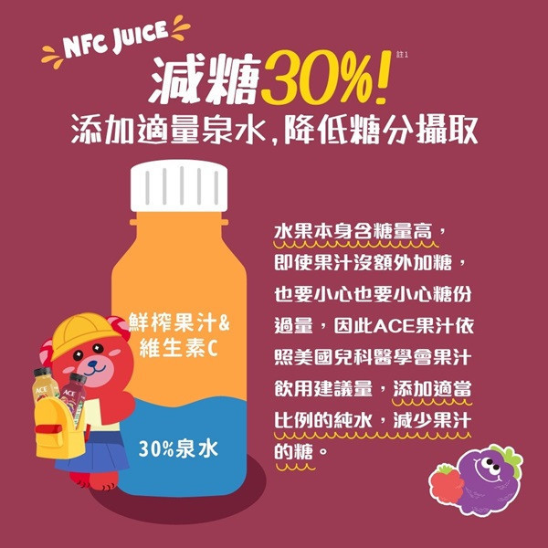 ACE鮮榨蘋果波森莓汁250ml-全素 