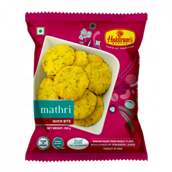 Haldiram's印度Mathri休閒點心150g-全素 