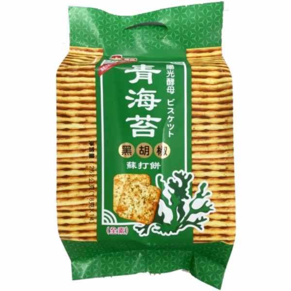 青海苔(黑胡椒蘇打餅)252g-全素 