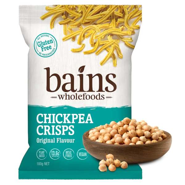 澳洲 Bains Wholefoods鷹嘴豆零食點心麵(原味)100g 非油炸-全素 