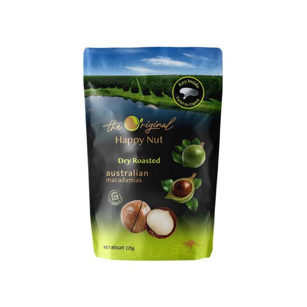 Happy Nut澳洲帶殼火山豆-原味(夏威夷豆)225g-全素 