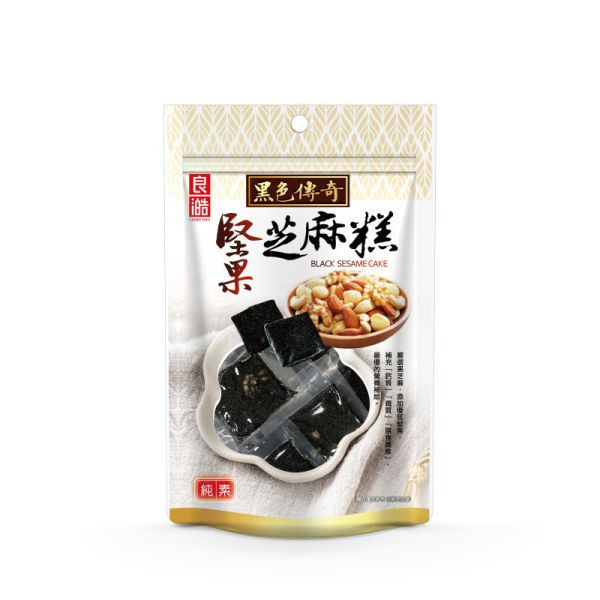 良澔堅果黑芝麻糕155g-全素 