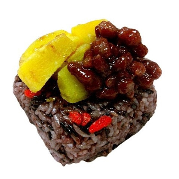 米食天地紅甜紫米蜜意粽(甜）6入/盒-全素 