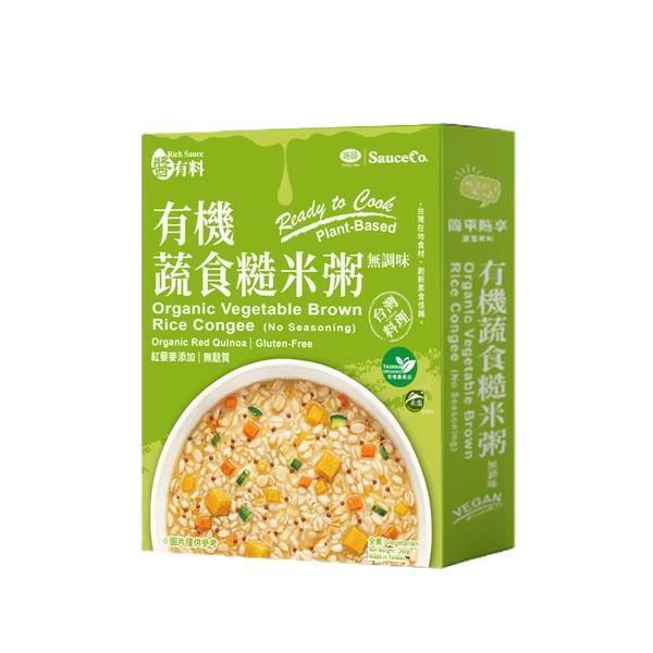 味榮有機蔬食糙米粥(無調味)260g-全素 