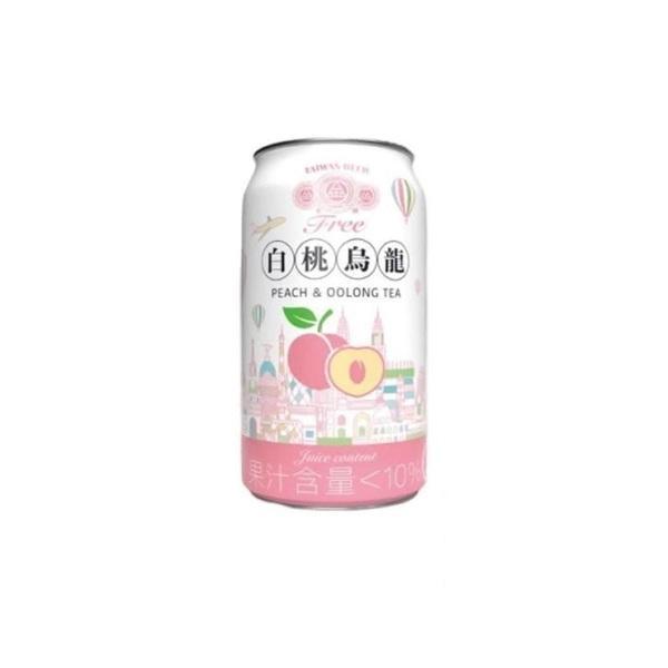 台酒金牌FREE無酒精啤酒風味飲料 (白桃烏龍)330ml-全素 