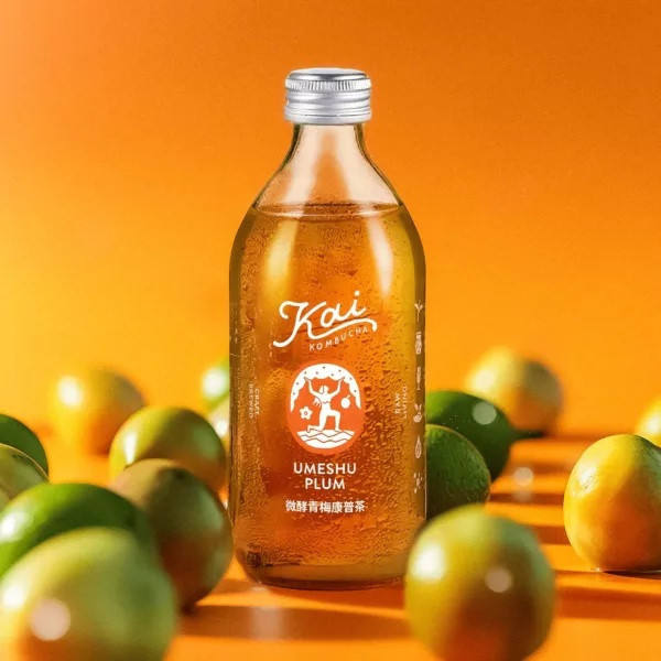 Kai微酵青梅康普茶330ml-全素 