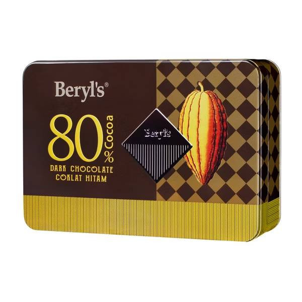 Beryl's99％可可含量黑巧克力108g(鐵盒裝)-全素 