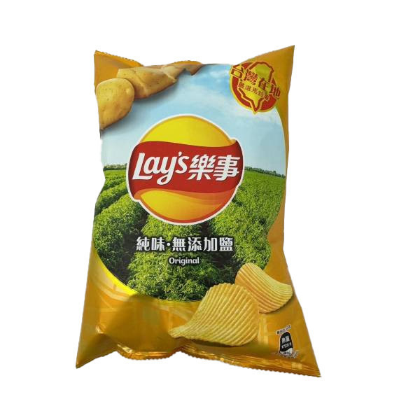 Lays樂事波樂純味無鹽洋芋片59.5g-全素 