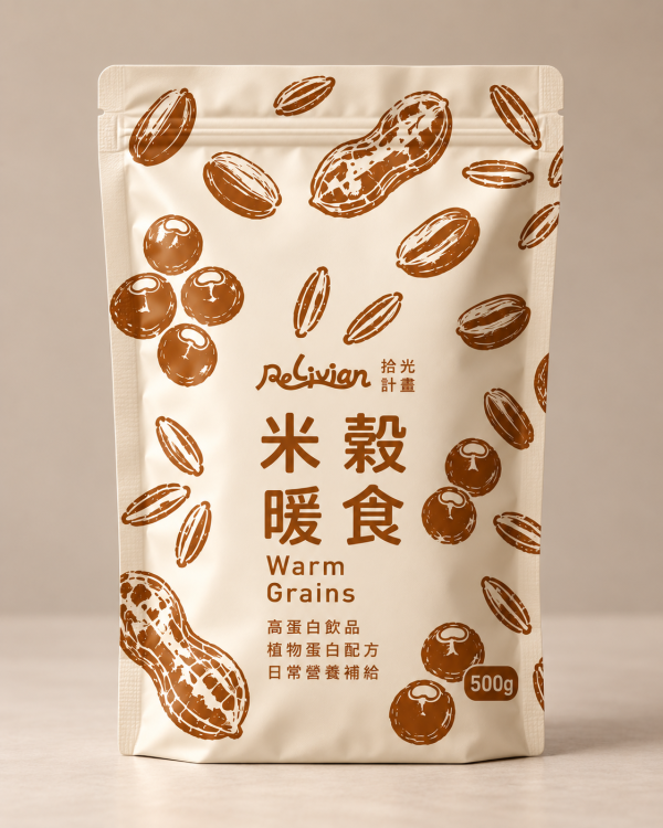 Relivian拾光計畫米穀暖食植物蛋白粉500g-全素 