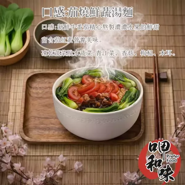 壹善茄燒鮮蔬湯麵(碗裝)125g-全素 